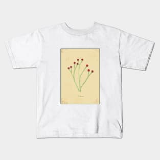 Cooksonia, botanical watercolor painting Kids T-Shirt